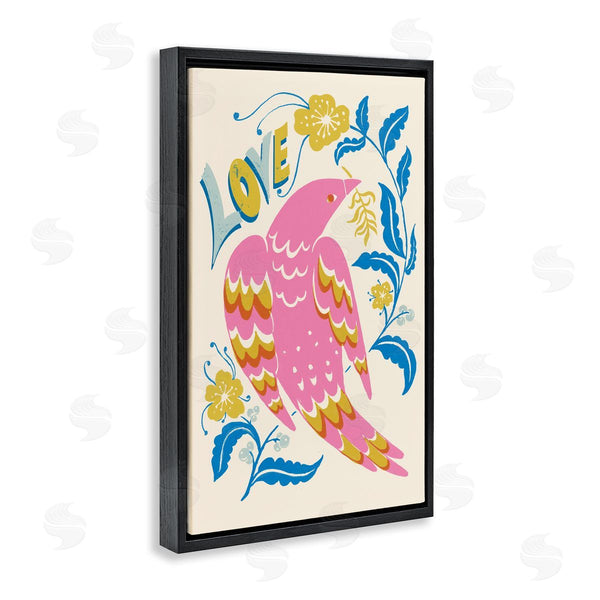 Stupell Industries Hannah Moren | Groovy Folk Love Bird