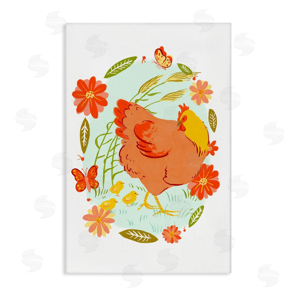 stupell industries Hannah Moren | Hen & Chicks Circular Florals