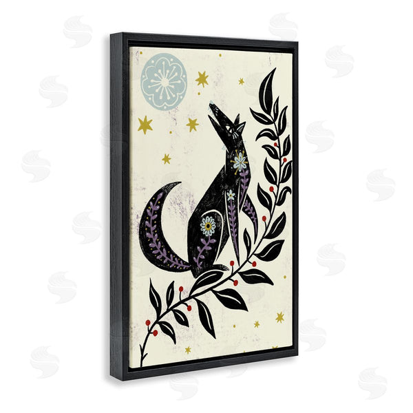 Stupell Industries Hannah Moren | Howling Winter Wolf
