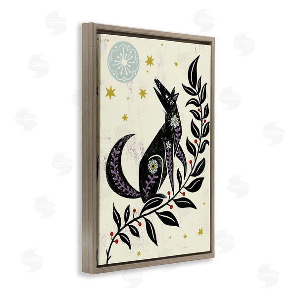 Stupell Industries Hannah Moren | Howling Winter Wolf