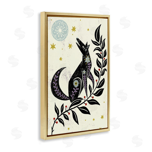 Stupell Industries Hannah Moren | Howling Winter Wolf