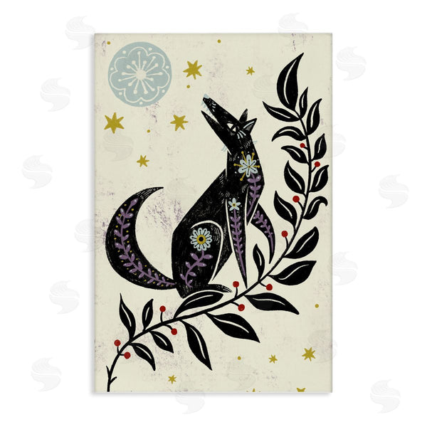 stupell industries Hannah Moren | Howling Winter Wolf