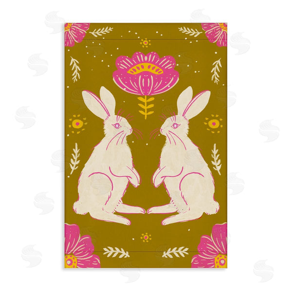 stupell industries Hannah Moren | Mirrored Spring Bunnies