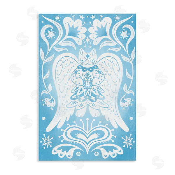 stupell industries Hannah Moren | Symmetrical Patterned Angel Cat