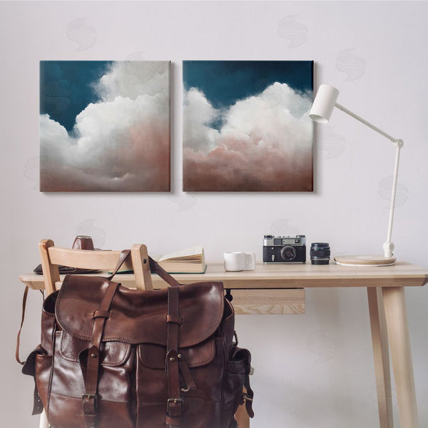 Stupell Industries Haxton | Fluffy Clouds Deep Blue Sky Landscape Wall Art