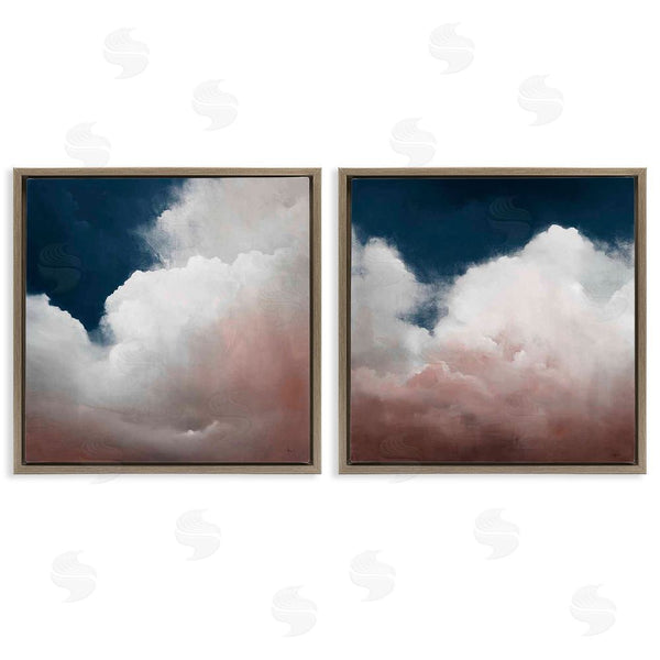 Stupell Industries Haxton | Fluffy Clouds Deep Blue Sky Landscape Wall Art