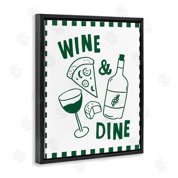 Stupell Industries Heather Dutton | Wine & Dine Checkerboard Border