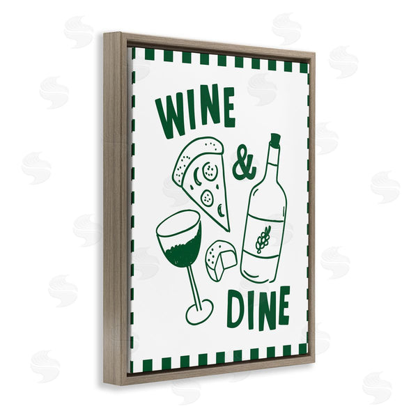 Stupell Industries Heather Dutton | Wine & Dine Checkerboard Border