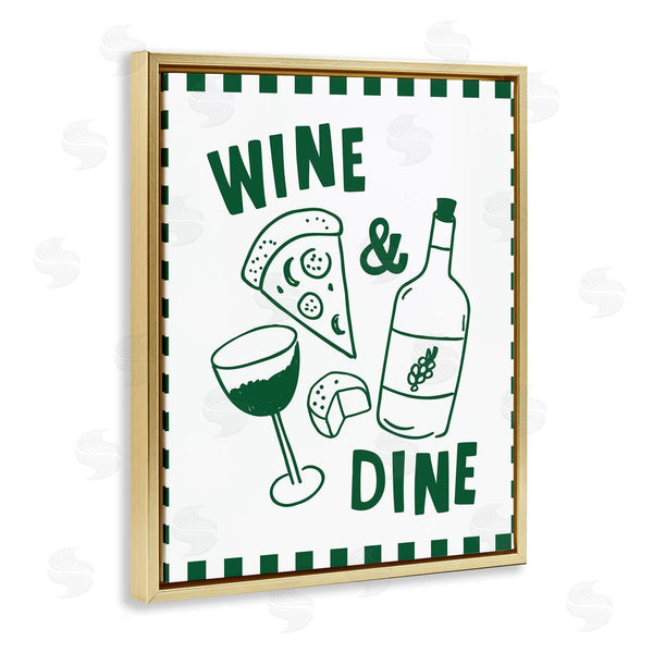 Stupell Industries Heather Dutton | Wine & Dine Checkerboard Border