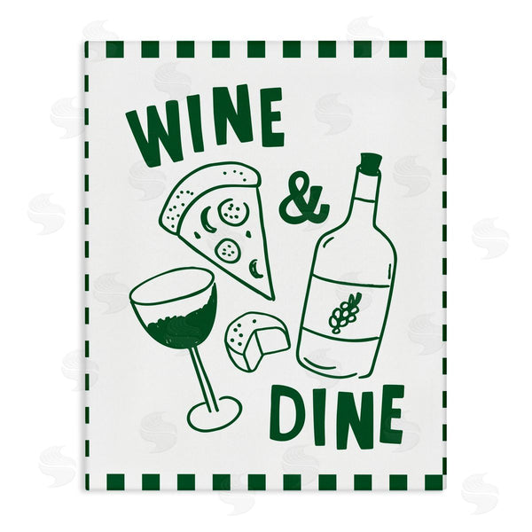 stupell industries Heather Dutton | Wine & Dine Checkerboard Border