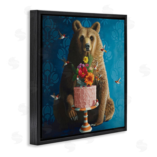 Stupell Industries Heather Gauthier | Bear With Sweet Dessert Cake
