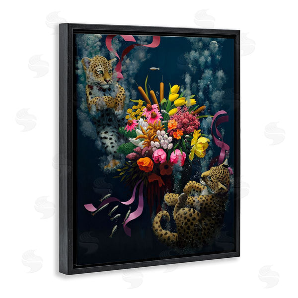 Stupell Industries Heather Gauthier | Bouquet With Leopards Underwater