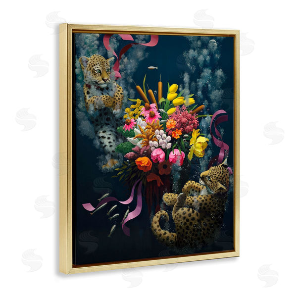 Stupell Industries Heather Gauthier | Bouquet With Leopards Underwater