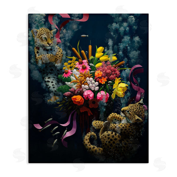 stupell industries Heather Gauthier | Bouquet with Leopards Underwater