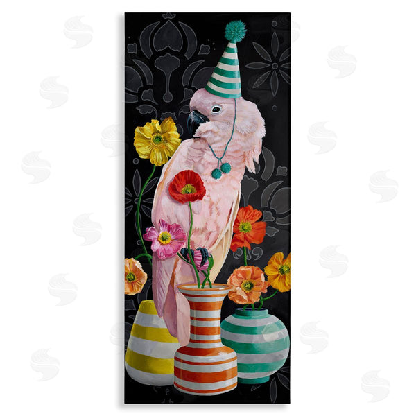 stupell industries Heather Gauthier | Cockatoo & Striped Vases Wall Art