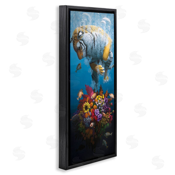 Stupell Industries Heather Gauthier | Curious Tiger & Underwater Bouquet Wall Art