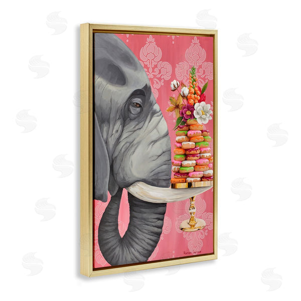 Stupell Industries Heather Gauthier | Elephant & Stacked Desserts Wall Art
