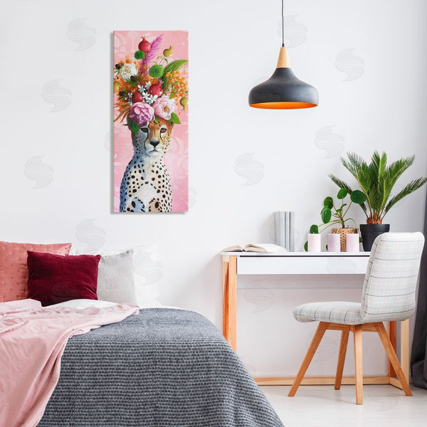 Stupell Industries Heather Gauthier | Serious Cheetah & Florals Wall Art
