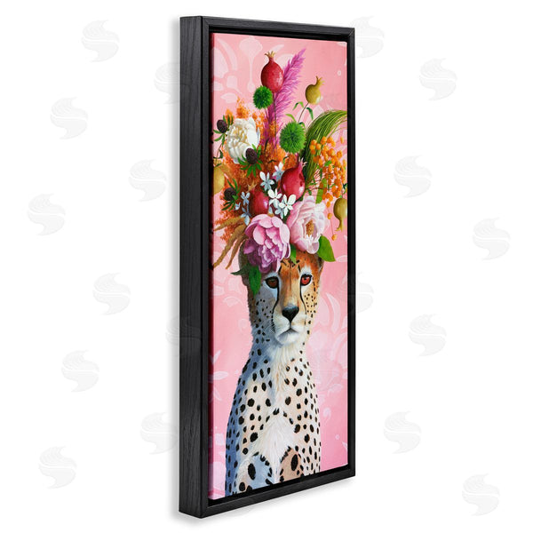 Stupell Industries Heather Gauthier | Serious Cheetah & Florals Wall Art