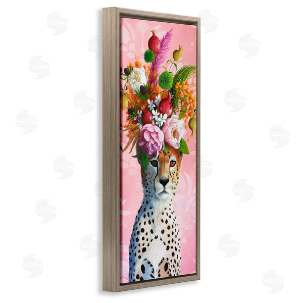 Stupell Industries Heather Gauthier | Serious Cheetah & Florals Wall Art