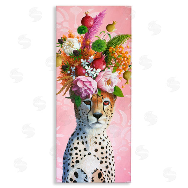 stupell industries Heather Gauthier | Serious Cheetah & Florals Wall Art