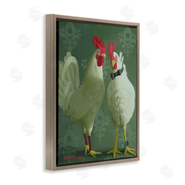 Stupell Industries Heather Gauthier | Stylish Roosters Pair