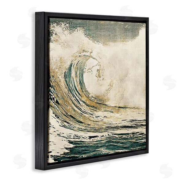 Stupell Industries Heather Hayes | Vintage Tidal Wave White Crest Nautical Water Wall Art