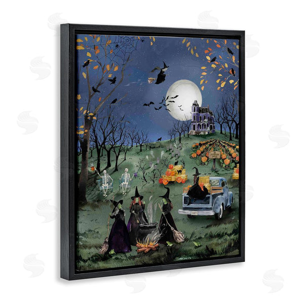 Stupell Industries Heather Lee Chan | Autumnal Witches Scene Wall Art