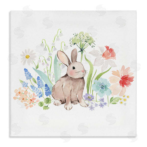 stupell industries Heather Lee Chan | Bunny in Flower Meadow Wall Art
