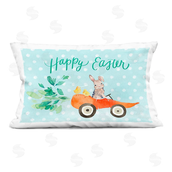 stupell industries Heather Lee Chan | Easter Carrot Car Bunny Printed Throw Pillow