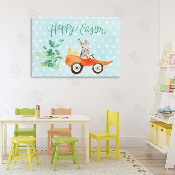 Stupell Industries Heather Lee Chan | Easter Carrot Car Bunny Wall Art