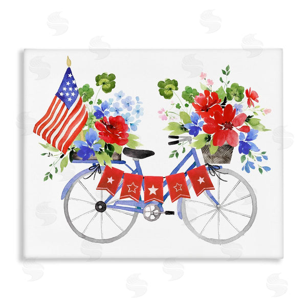 stupell industries Heather Lee Chan | Floral Americana Bicycle Wall Art