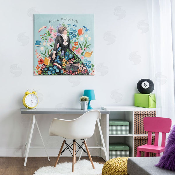 Stupell Industries Heather Lee Chan | Louisa May Alcott Portrait Wall Art
