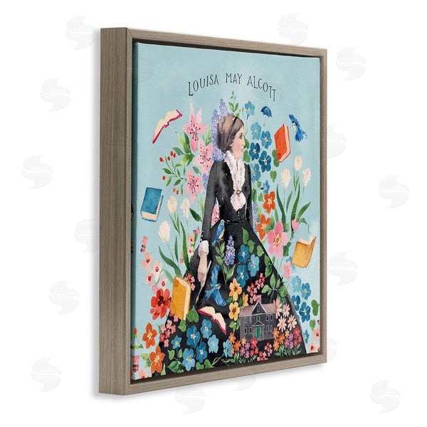 Stupell Industries Heather Lee Chan | Louisa May Alcott Portrait Wall Art
