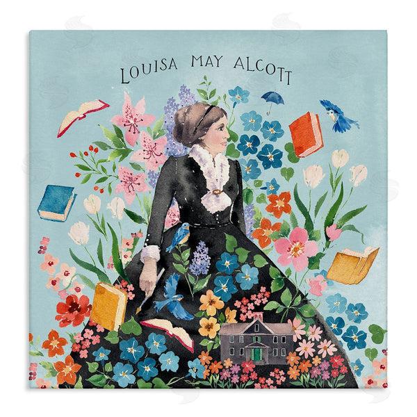 stupell industries Heather Lee Chan | Louisa May Alcott Portrait Wall Art