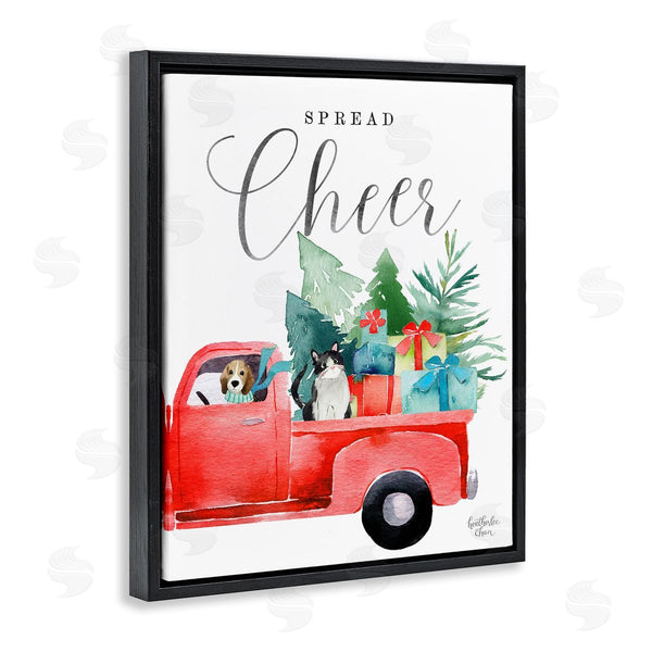 Stupell Industries Heather Lee Chan | Spread Cheer Christmas Truck Wall Art