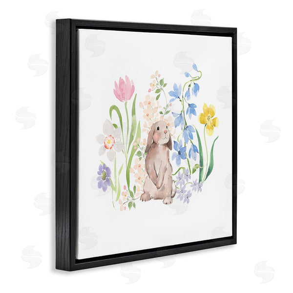 Stupell Industries Heather Lee Chan | Spring Flowers & Rabbit Wall Art