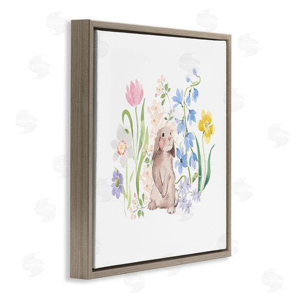 Stupell Industries Heather Lee Chan | Spring Flowers & Rabbit Wall Art