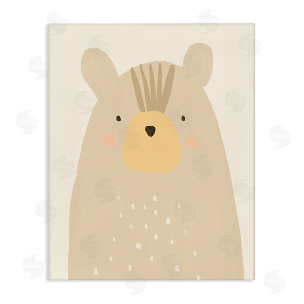 stupell industries Heather McLaughlin | Charming Brown Bear Casual Style Animal Drawing Wall Art