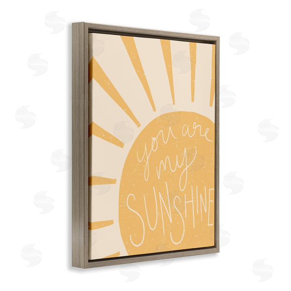 Stupell Industries Heather McLaughlin | You Are My Sunshine Simplistic Sun Beam Rays Wall Art