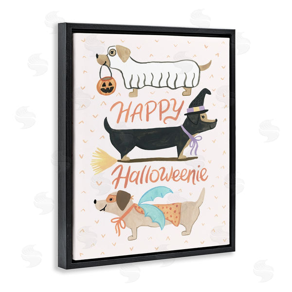 Stupell Industries Heather Strianese | Happy Halloweenie Festive Dogs Wall Art