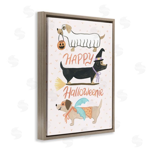 Stupell Industries Heather Strianese | Happy Halloweenie Festive Dogs Wall Art