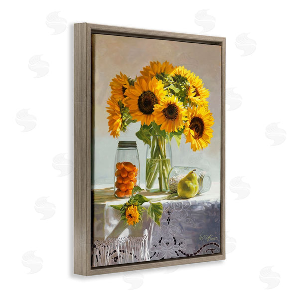 Stupell Industries Heide Presse | Farmhouse Sunflower Country Fruit Jars