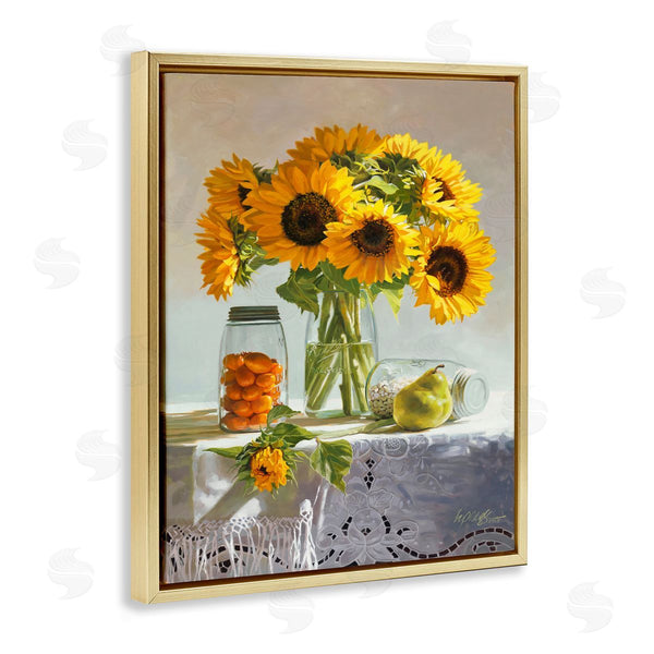 Stupell Industries Heide Presse | Farmhouse Sunflower Country Fruit Jars