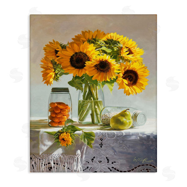 stupell industries Heide Presse | Farmhouse Sunflower Country Fruit Jars