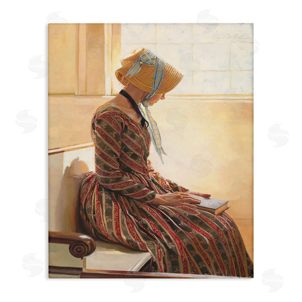 stupell industries Heide Presse | Female in Traditional Clothing with Book
