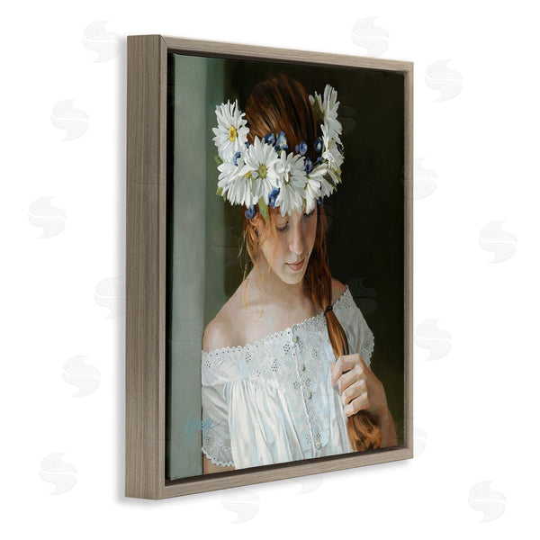 Stupell Industries Heide Presse | Girl With Floral Daisy Crown Wall Art