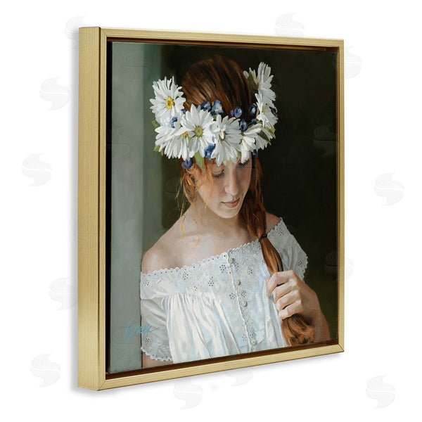 Stupell Industries Heide Presse | Girl With Floral Daisy Crown Wall Art