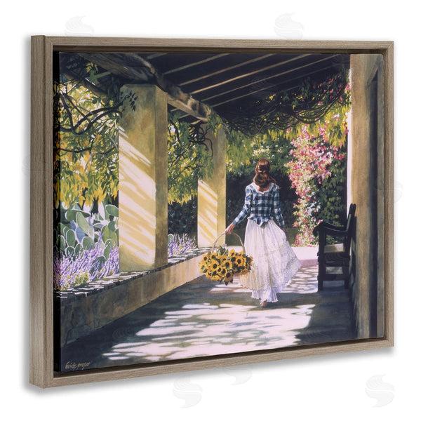Stupell Industries Heide Presse | Girl With Sunflower Basket