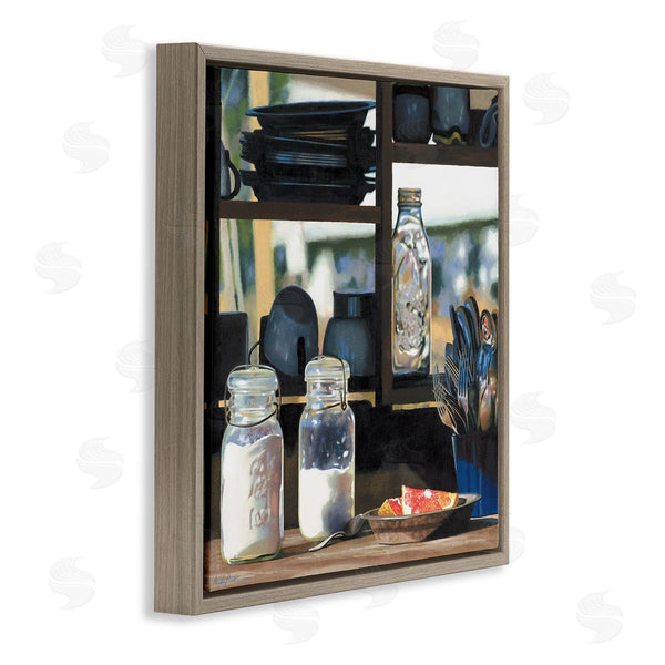 Stupell Industries Heide Presse | Realistic Kitchen Shelf Painting